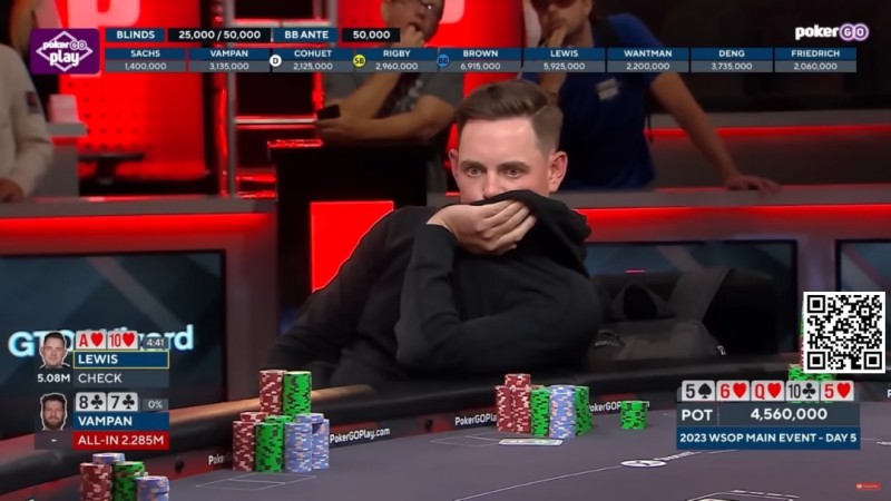 【牌手扑克】讨论 | 在WSOP主赛Day5比赛中，弃掉同花坚果：Toby Lewis的决定是否正确？