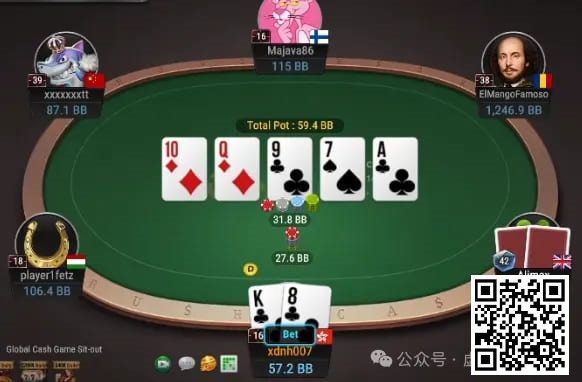 【牌手扑克】牌局分析：要不要bluff VPIP 42的鱼？